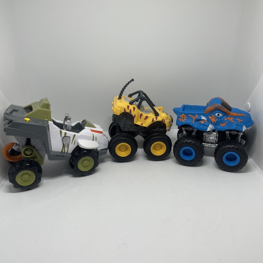 Lot Of 3 Toys Slam And Go Push Truck Toy Car Used‎